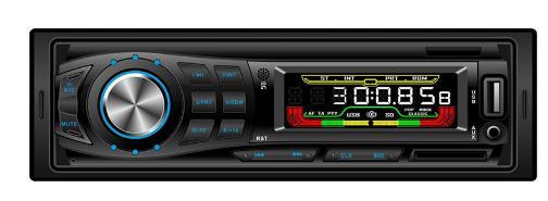 مشغل MP3 للسيارة بلوحة ثابتة Ts-8010f عالي الطاقة
