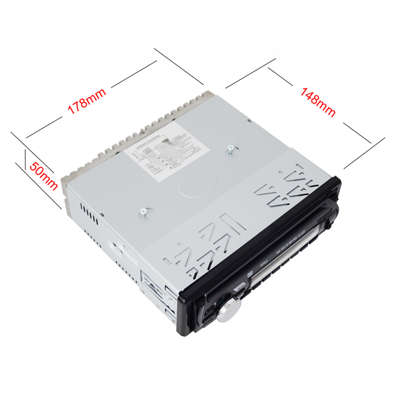 مشغل MP3 إلى ستيريو السيارة مشغل DVD للسيارة بلوحة واحدة قابلة للفصل DIN