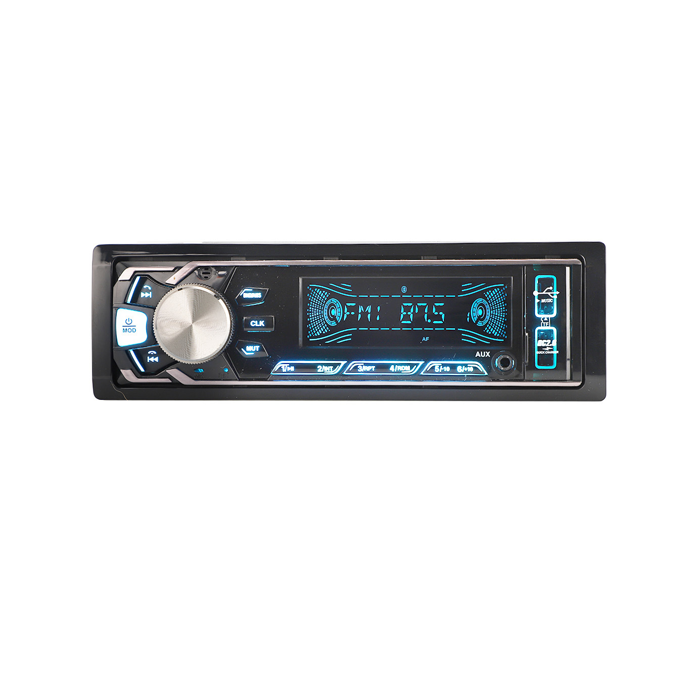 مشغل MP3 شاحن سيارة مشغل MP3 واحد DIN لوحة ثابتة مشغل MP3 للسيارة