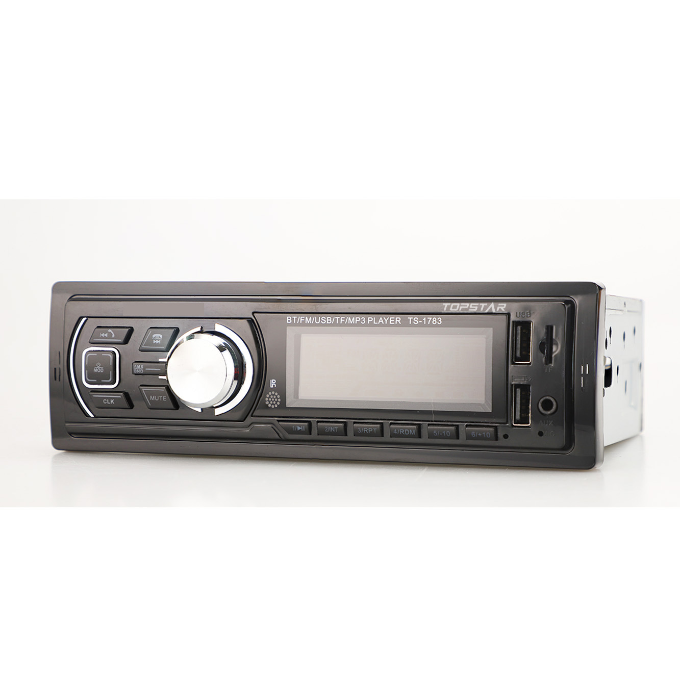 مشغل LCD للسيارة جهاز إرسال FM صوت واحد DIN مشغل MP3 لوحة ثابتة مشغل MP3 سيارة USB مشغل سيارة لوحة ثابتة DIN واحد