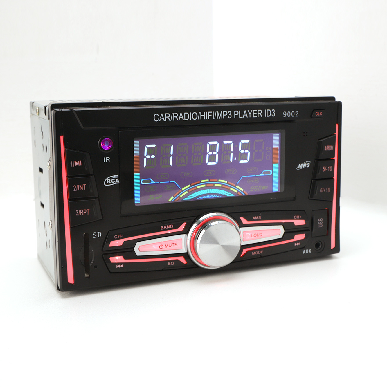 FM الارسال الصوت اكسسوارات السيارات سيارة ستيريو لوحة ثابتة مزدوجة DIN سيارة مشغل MP3
