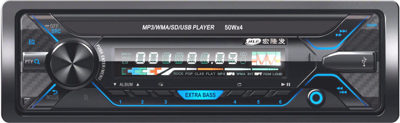 مشغل MP3 للسيارة مزود بلوحة واحدة DIN قابلة للفصل ومشغل MP3 للسيارة