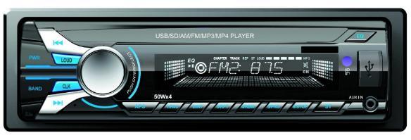 مشغل MP3 إلى ستيريو السيارة مشغل MP3 للسيارة قابل للفصل بلوحة DIN واحدة