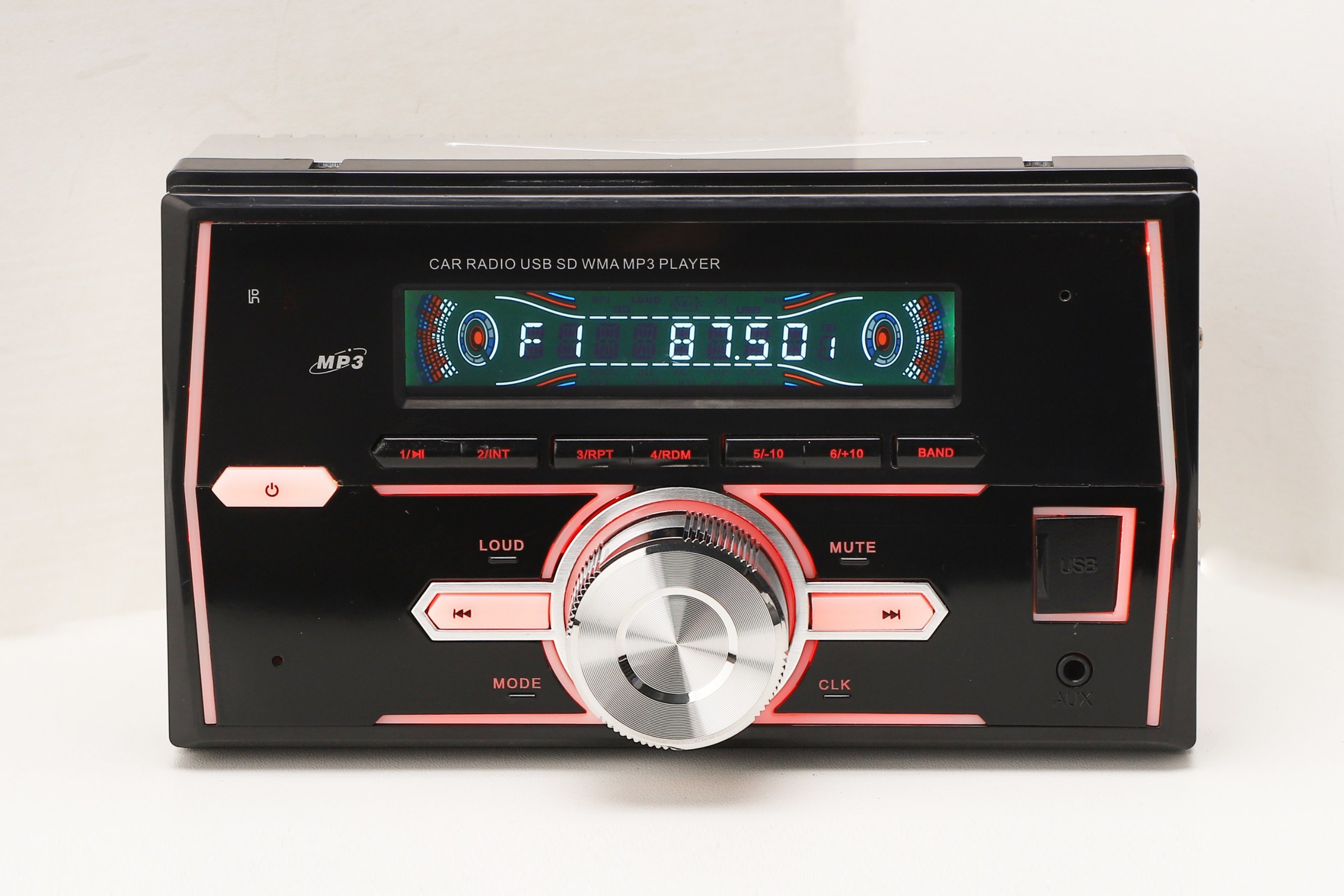 مشغل LCD للسيارة إلكترونيات السيارة مزدوج DIN راديو السيارة راديو تلقائي راديو السيارة مع الأسنان الزرقاء