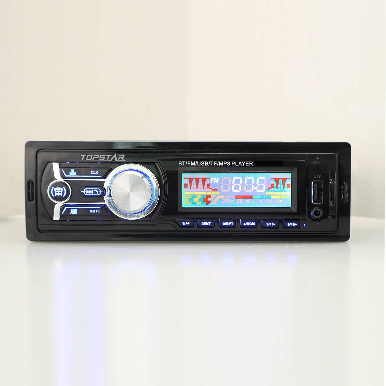 FM الارسال الصوت سيارة ستيريو سيارة مشغل فيديو MP3 للسيارة اكسسوارات السيارات FM الارسال الصوت واحد الدين سيارة مشغل MP3