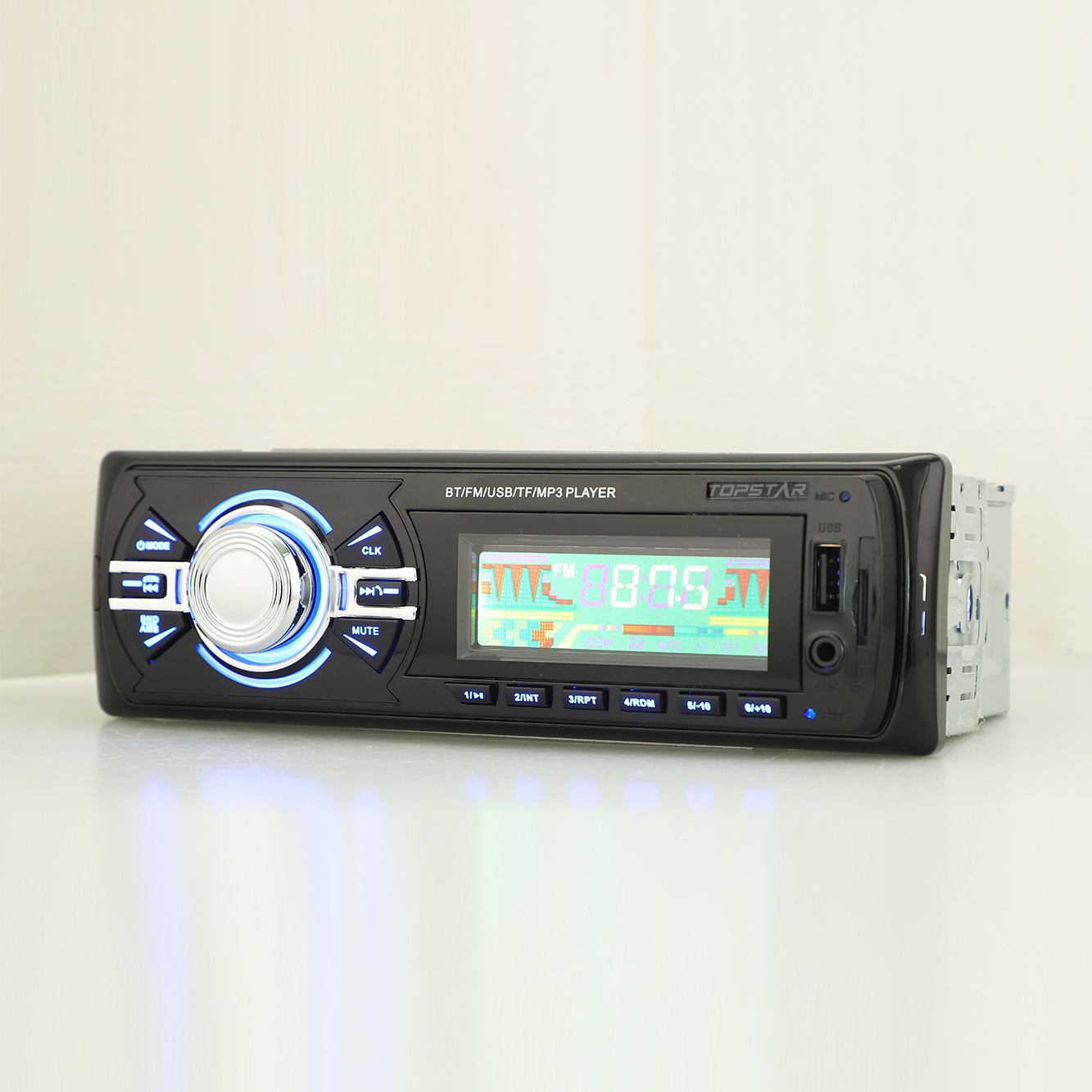 سيارة مشغل MP3 سيارة مشغل فيديو MP3 للسيارات السيارات ستيريو سيارة LCD لاعب سيارة جزء واحد DIN لوحة ثابتة سيارة لاعب