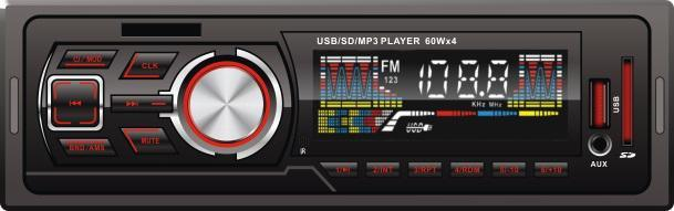 مشغل MP3 للسيارة وراديو FM مزود بلوحة ثابتة