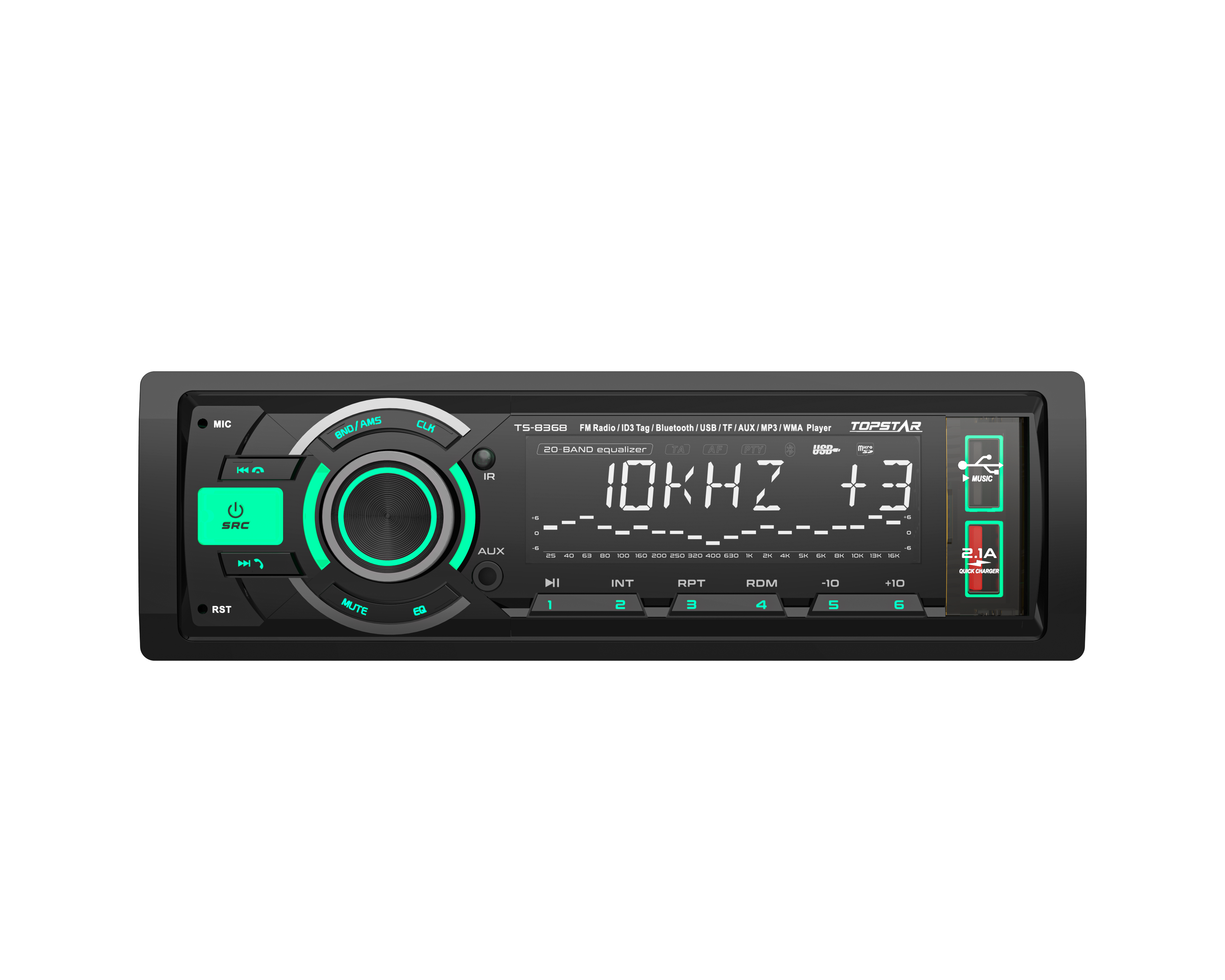 مشغل MP3 صوتي للسيارة مزود بتقنية البلوتوث
