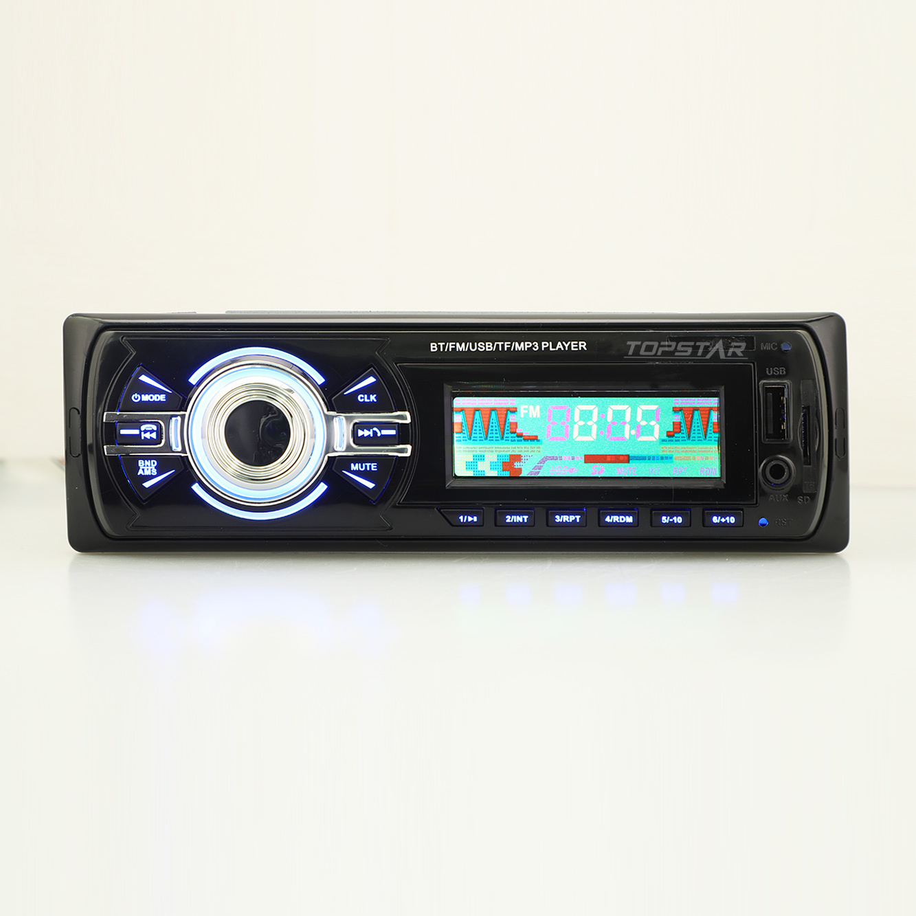 سيارة مشغل MP3 سيارة مشغل فيديو MP3 للسيارات السيارات ستيريو سيارة LCD لاعب سيارة جزء واحد DIN لوحة ثابتة سيارة لاعب