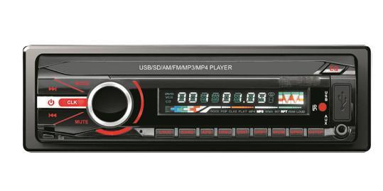 مشغل MP3 للسيارة مزود بلوحة DIN واحدة قابلة للفصل مع إضاءة متعددة الألوان