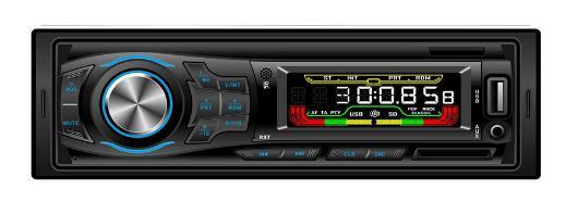 مشغل MP3 للسيارة بلوحة ثابتة DIN مع مكبر صوت طويل الجسم