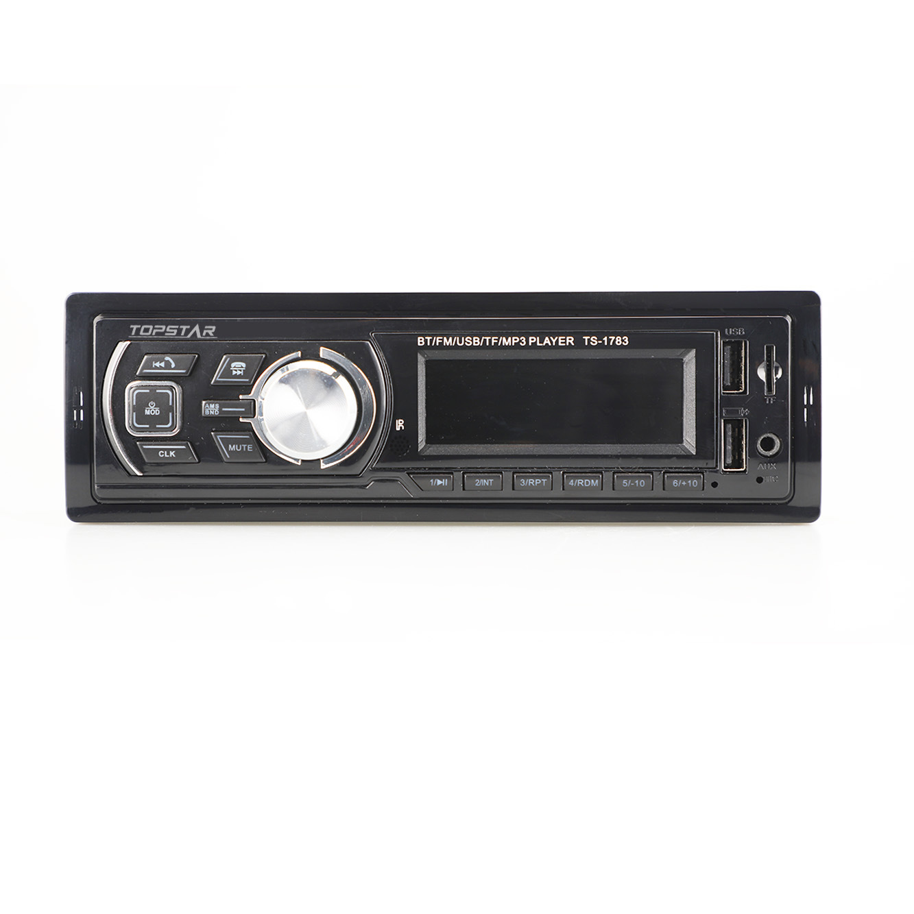 مشغل LCD للسيارة جهاز إرسال FM صوت واحد DIN مشغل MP3 لوحة ثابتة مشغل MP3 سيارة USB مشغل سيارة لوحة ثابتة DIN واحد