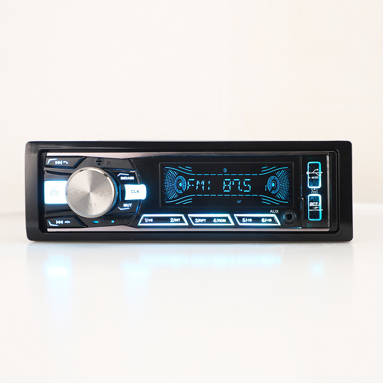 السيارات الصوت لوحة ثابتة مشغل MP3 FM الارسال الصوت سيارة ستيريو صوت السيارة اكسسوارات السيارات مشغل سيارة واحد DIN