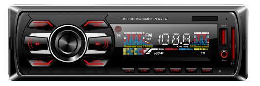 مشغل MP3 للسيارة بلوحة ثابتة Ts-1406f عالي الطاقة