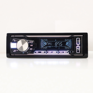 مشغل لوحة ثابتة للسيارة ستيريو فيديو للسيارة صوت متعدد الألوان مشغل MP3 للسيارة DIN FM مع USB مزدوج