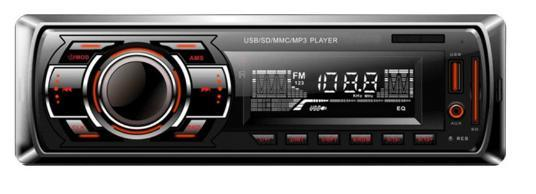 مشغل MP3 للسيارة بلوحة ثابتة DIN واحدة، طاقة عالية