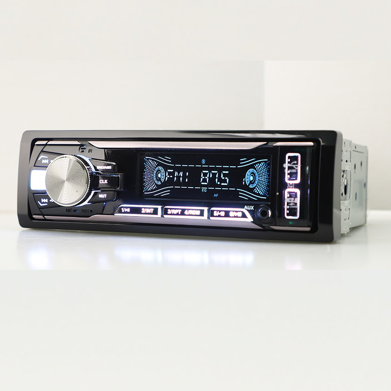مشغل لوحة ثابتة للسيارة ستيريو فيديو للسيارة صوت متعدد الألوان مشغل MP3 للسيارة DIN FM مع USB مزدوج