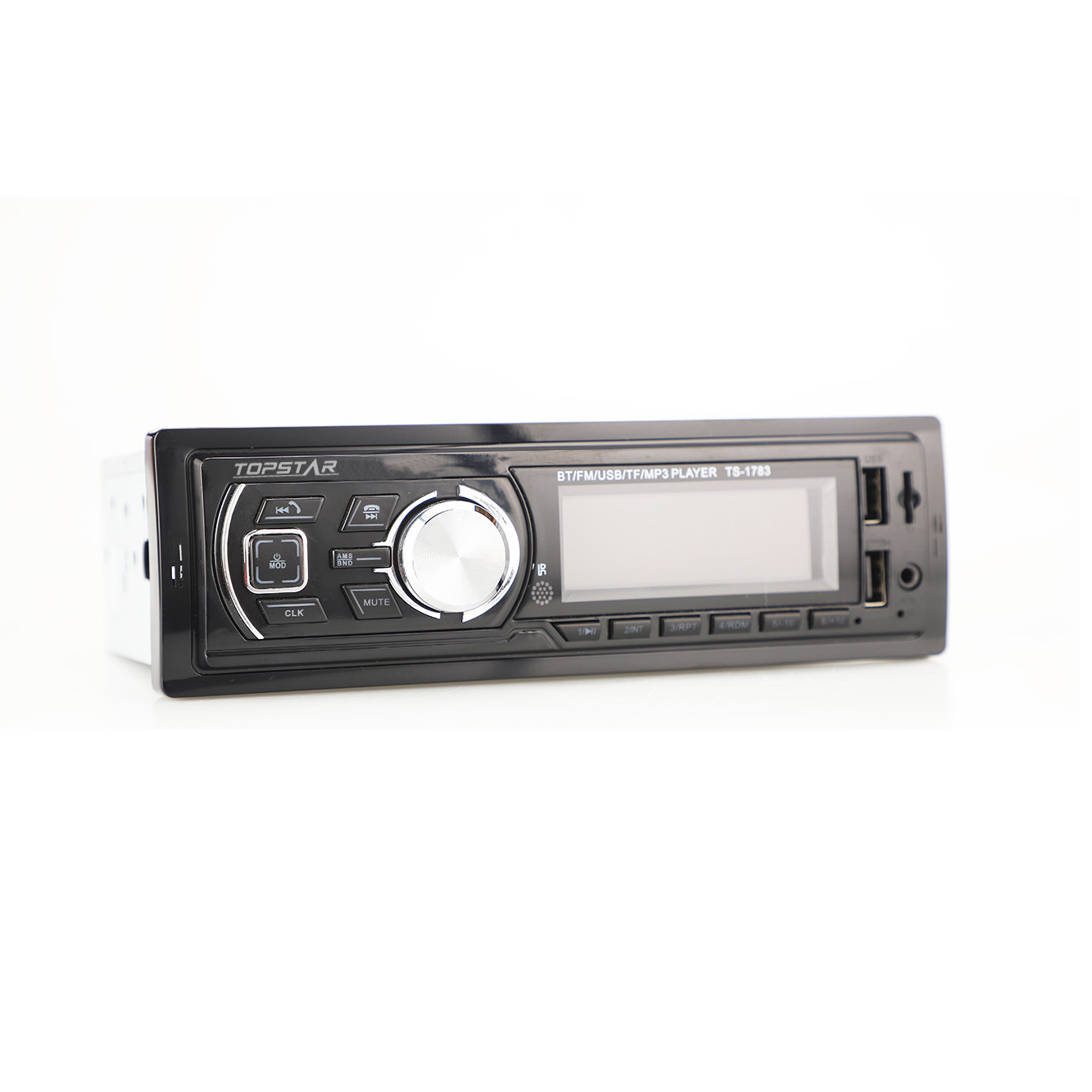 مشغل LCD للسيارة جهاز إرسال FM صوت واحد DIN مشغل MP3 لوحة ثابتة مشغل MP3 سيارة USB مشغل سيارة لوحة ثابتة DIN واحد