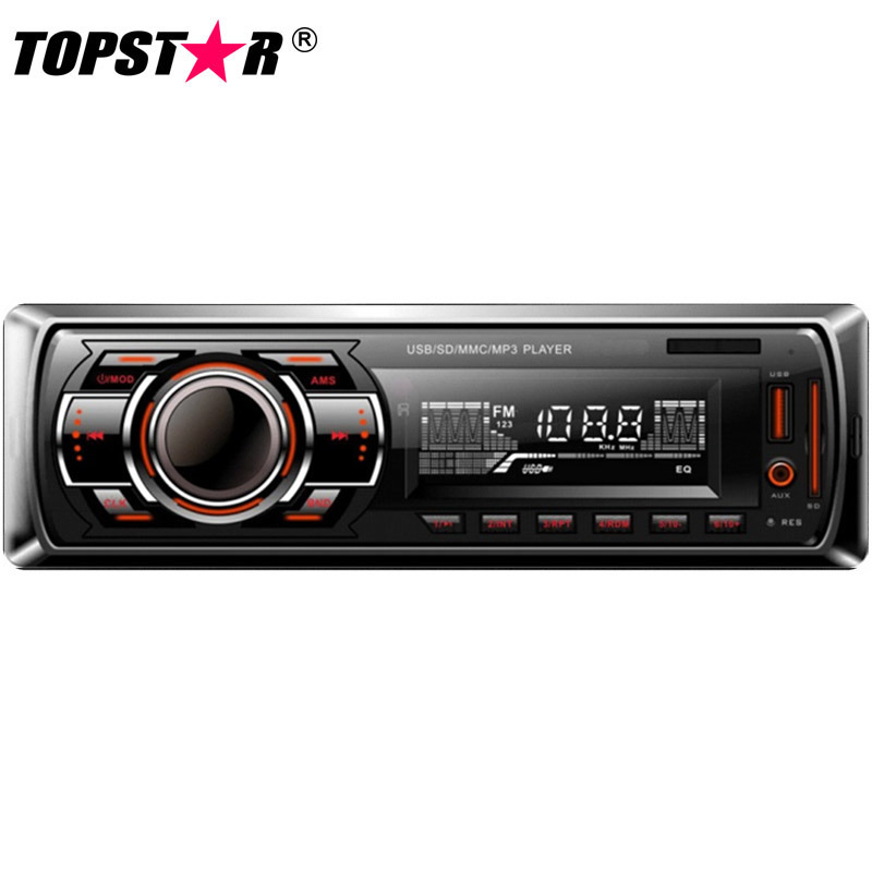 سيارة ستيريو بلوتوث FM الارسال الصوت لوحة ثابتة واحد DIN سيارة مشغل MP3 مشغل USB