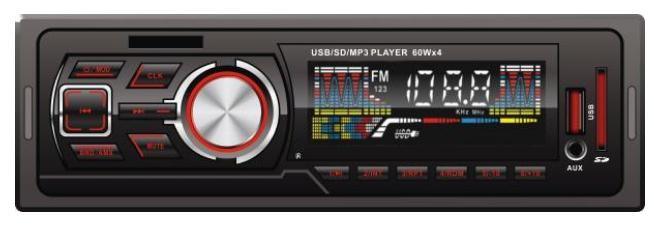 مشغل MP3 للسيارة وراديو FM مزود بلوحة ثابتة